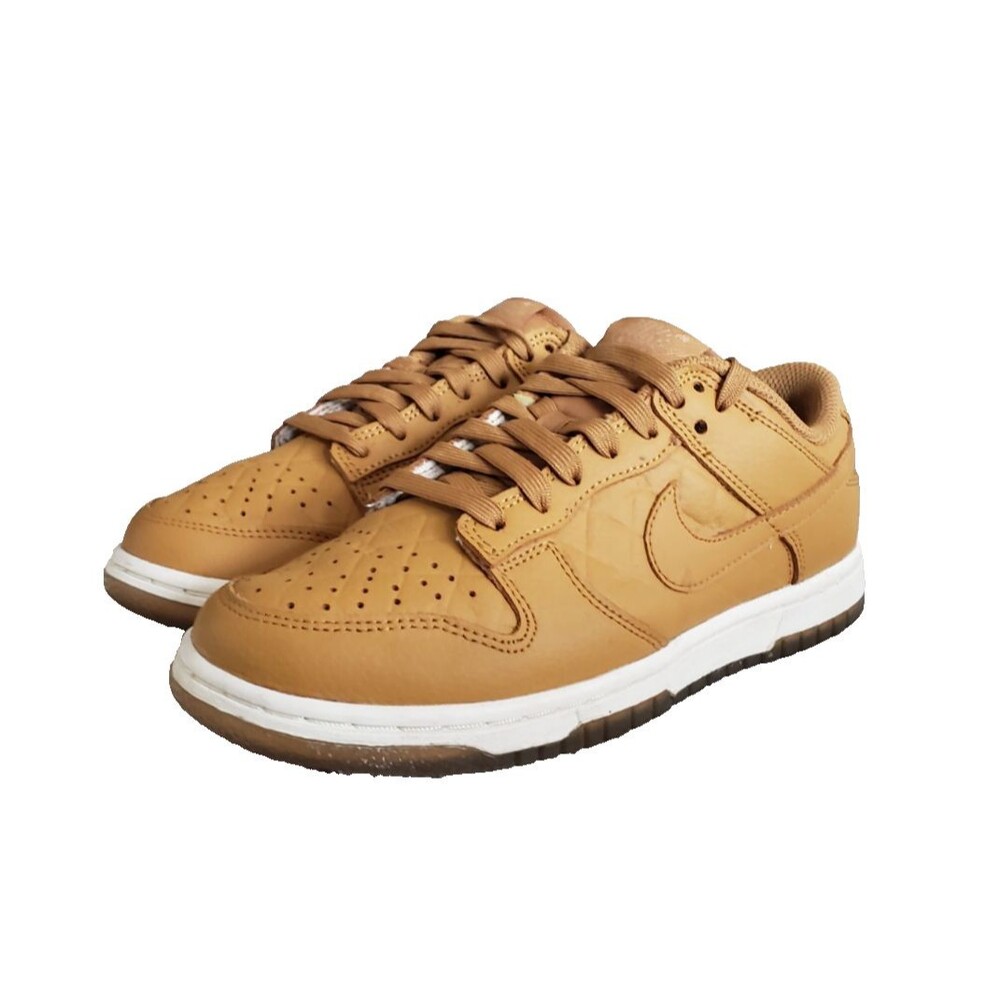 Nike Dunk Low 'Quilted Wheat' Sail Black DX3374-700 Women's Size 5